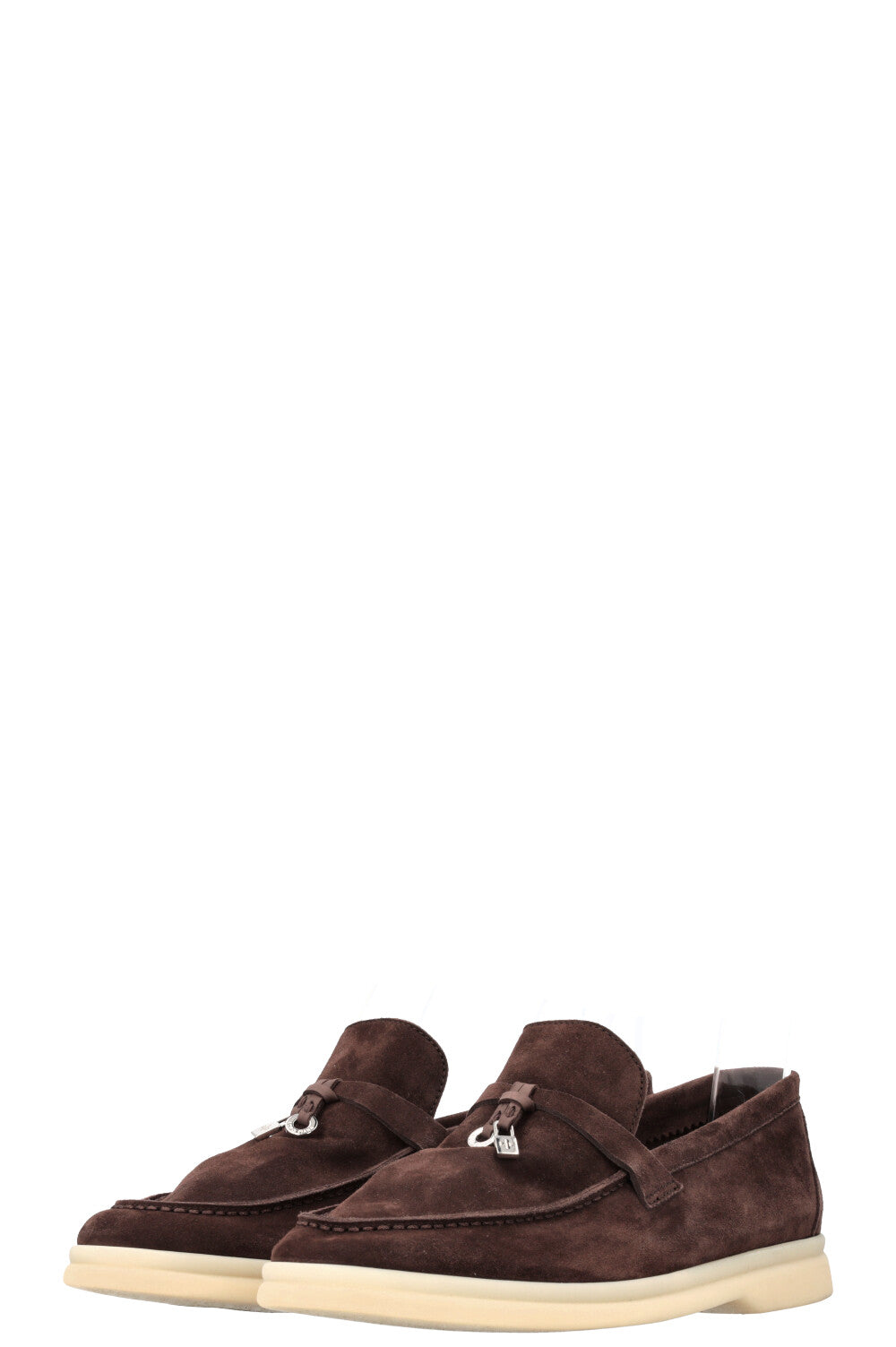 LORO PIANA Summer Charm Walk Suede Chocolate