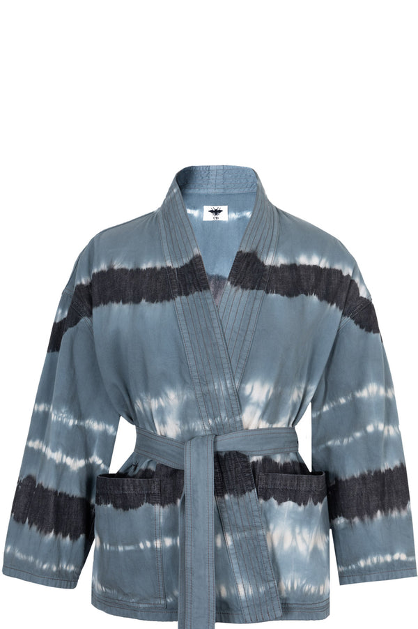 CHRISTIAN DIOR Palto Kimono Batik Blue