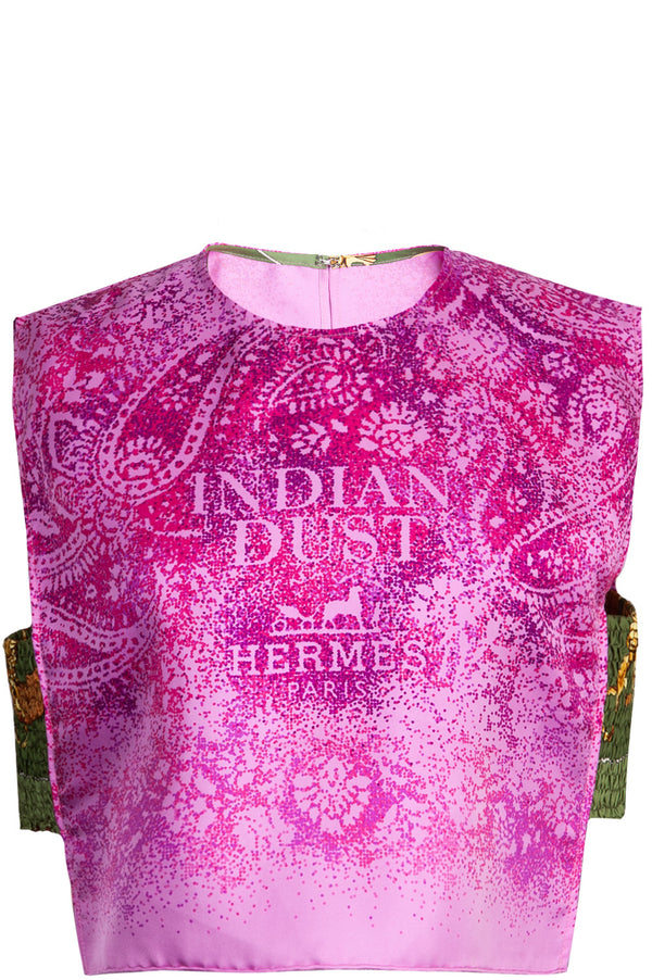 REAWAKE ATELIER Hermès Top Soie Poussière D'Inde