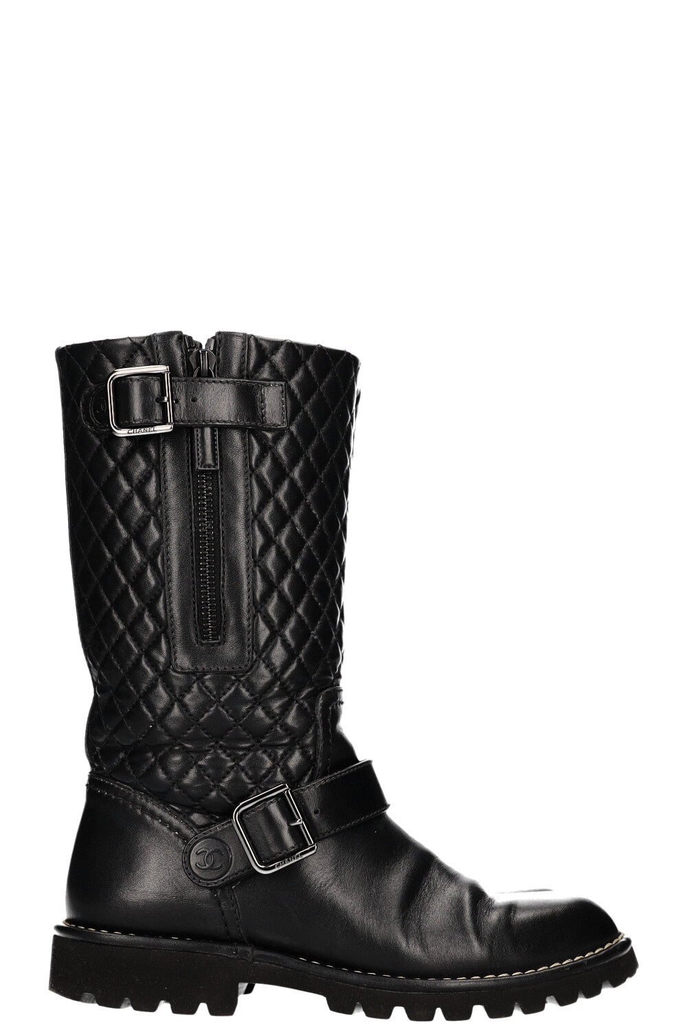 Chanel motorcycle boots on sale
