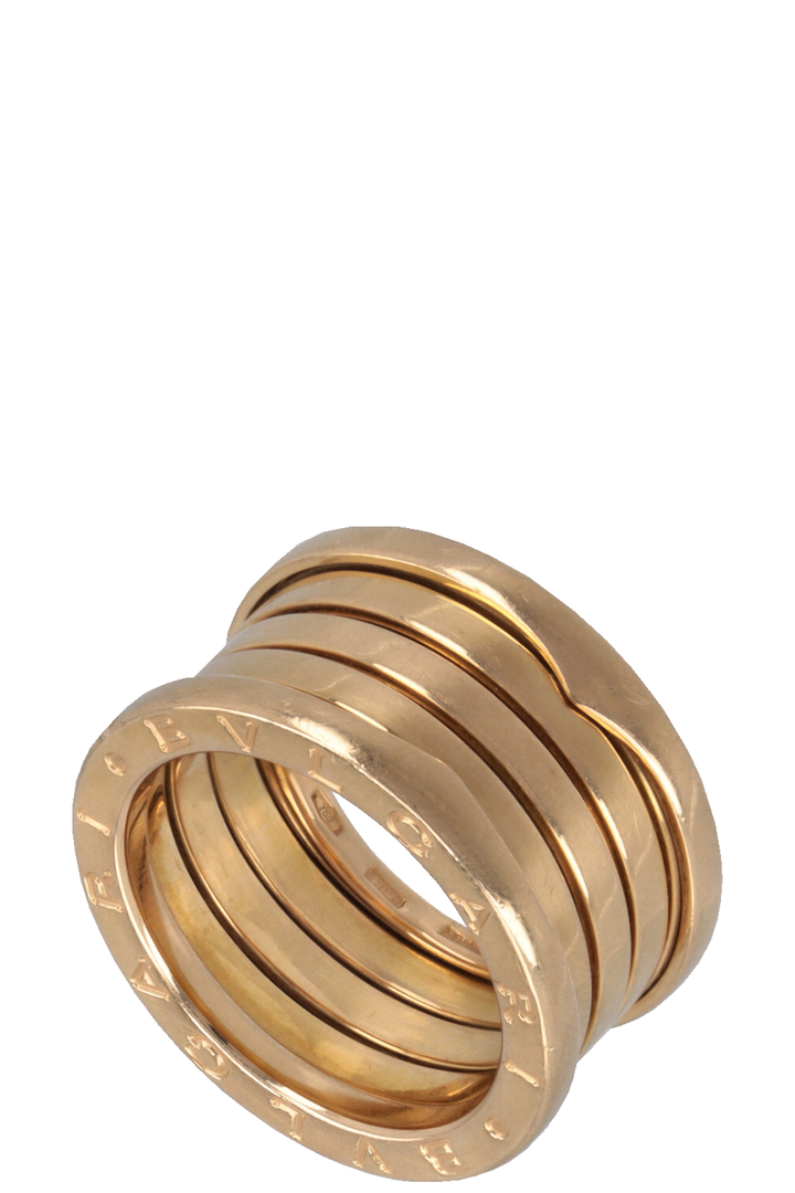 BVLGARI B.Zero 4 Band Ring Yellow Gold