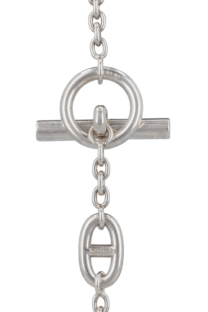 HERMÈS Farandole 120 Chain D'Ancre Long Necklace Silver
