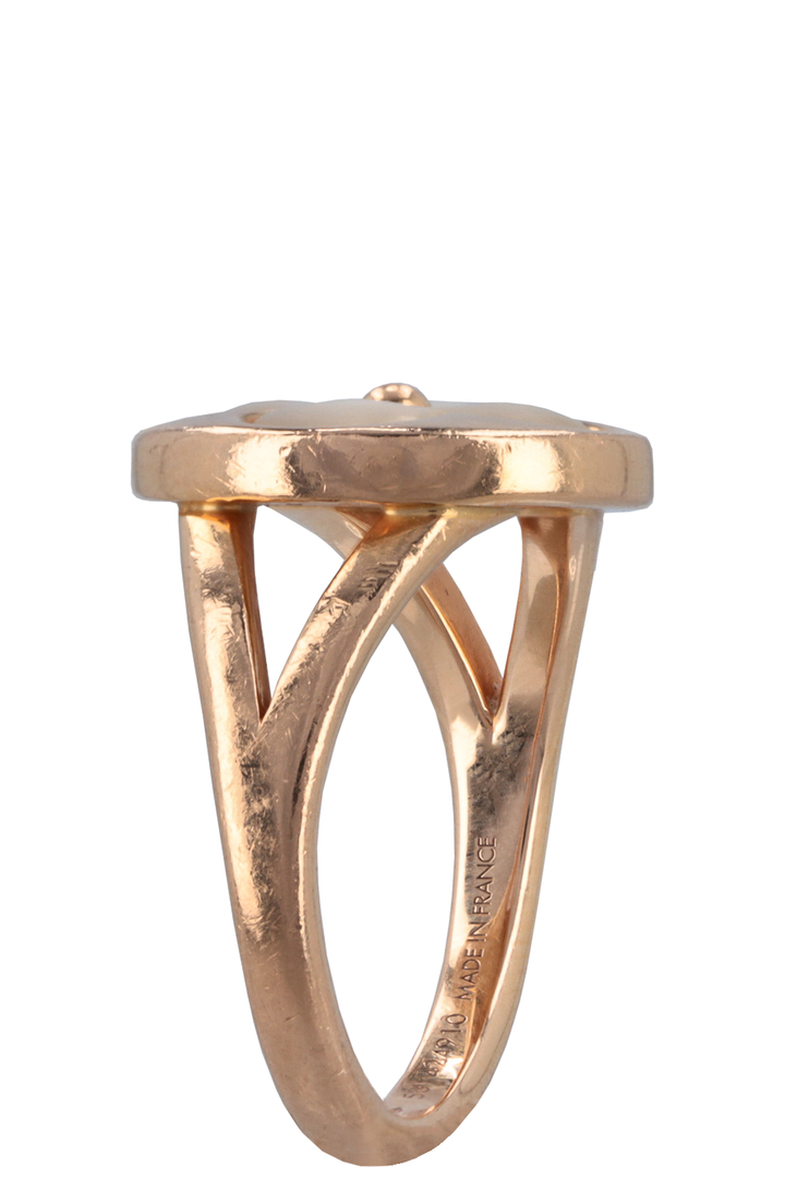 LOUIS VUITTON Color Blossom Ring Rose Gold Mother of Pearl