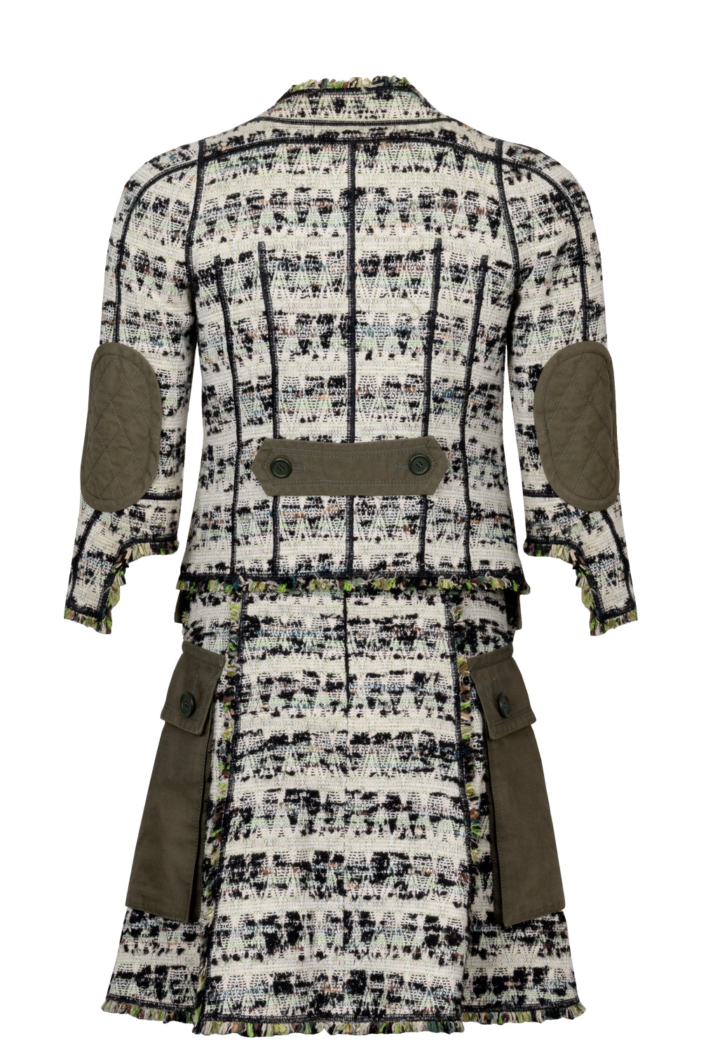 LOUIS VUITTON 2010 Tweed Two Piece Green