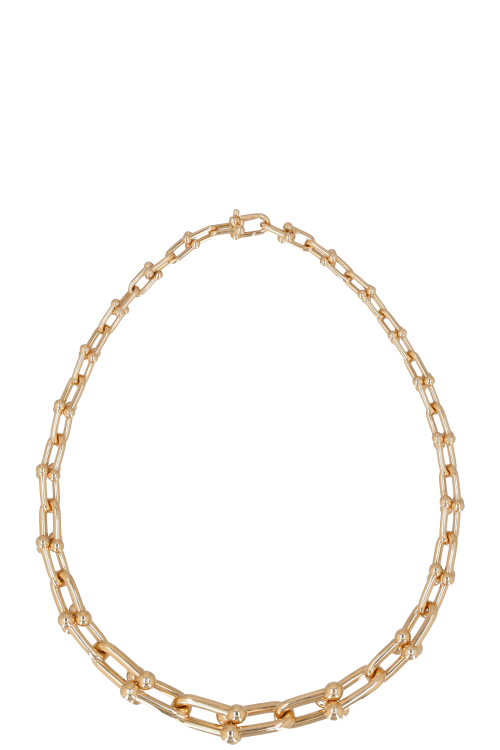 TIFFANY&CO. Hardwear Graduated Link Necklace Yellow Gold