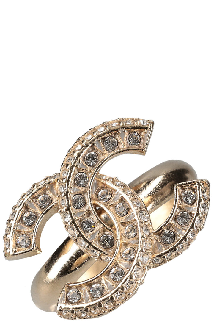 CHANEL Ring CC Rhinestones