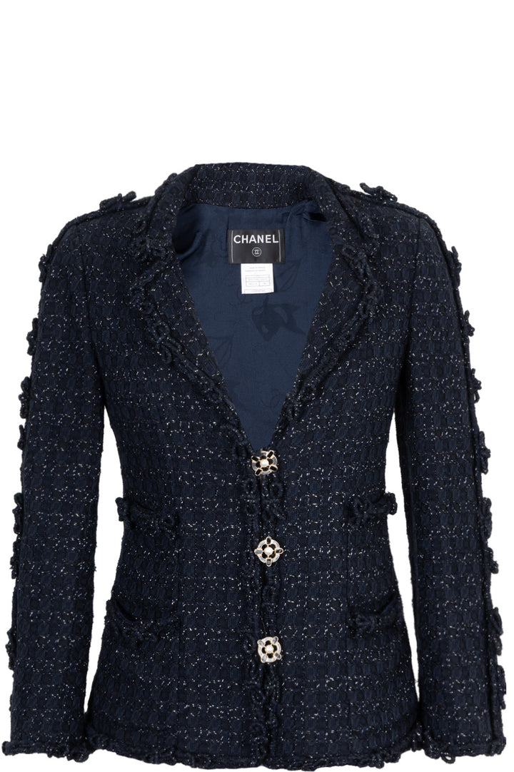 CHANEL Jacket Fantasy Tweed with Gripoix Buttons 07A