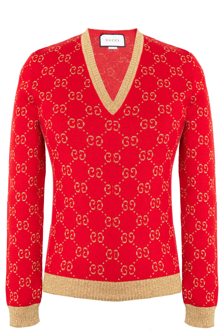 GUCCI Knit Logo Red