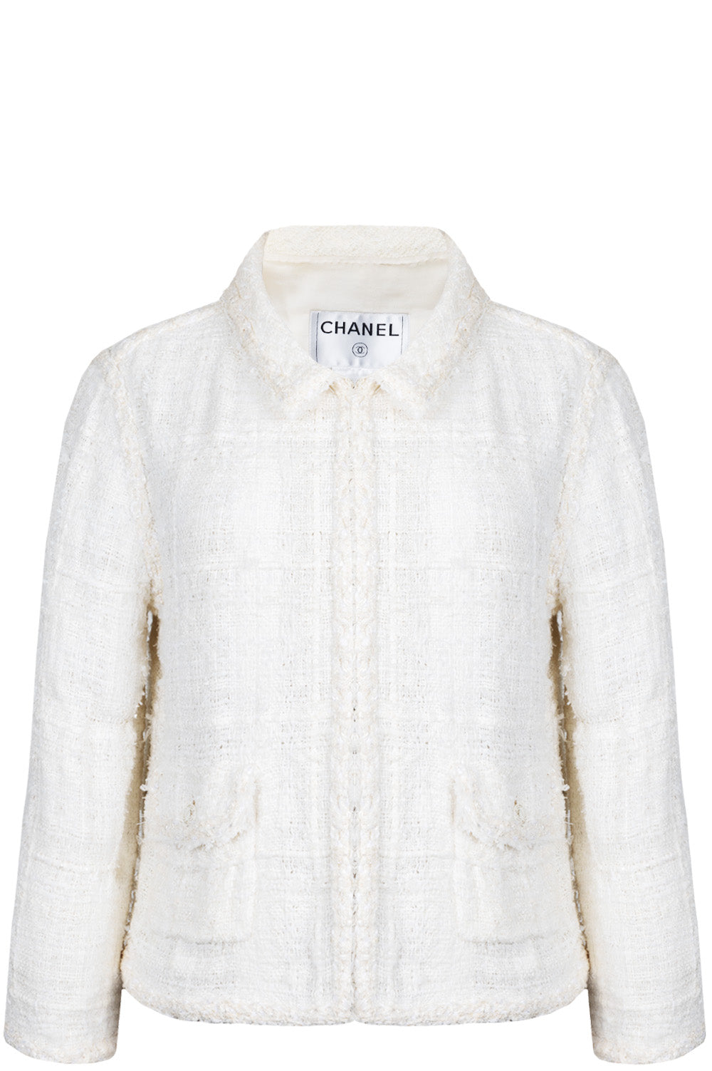 CHANEL 2007 Cruise Tweed Jacket Ivory