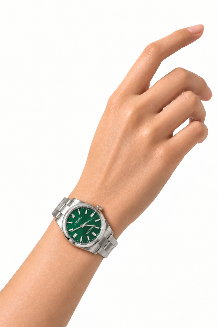 ROLEX Oyster Perpetual 36 Steel Green