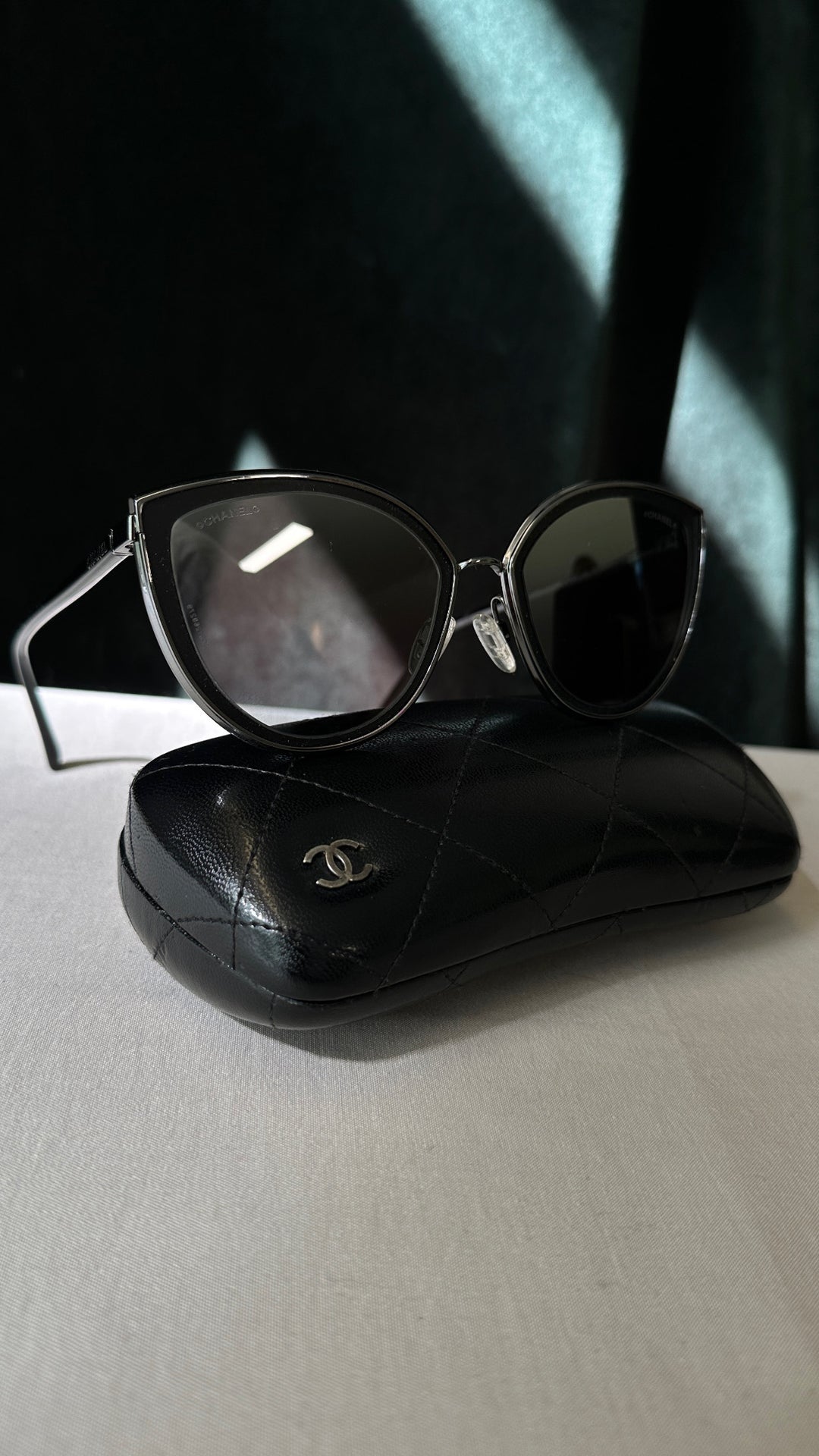 CHANEL Sunglasses 4222 Silver