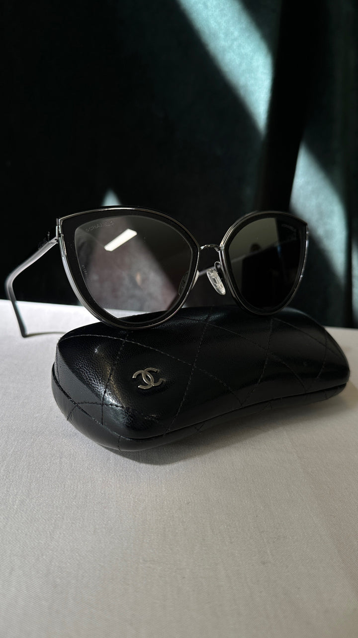 CHANEL Sunglasses 4222 Silver