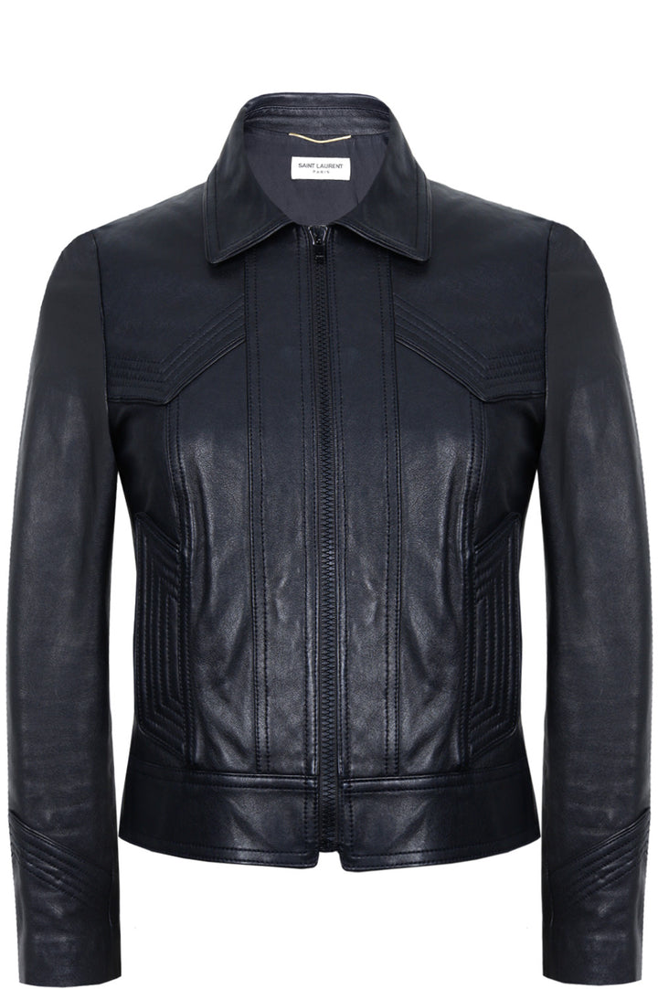 SAINT LAURENT Leather Jacket Black