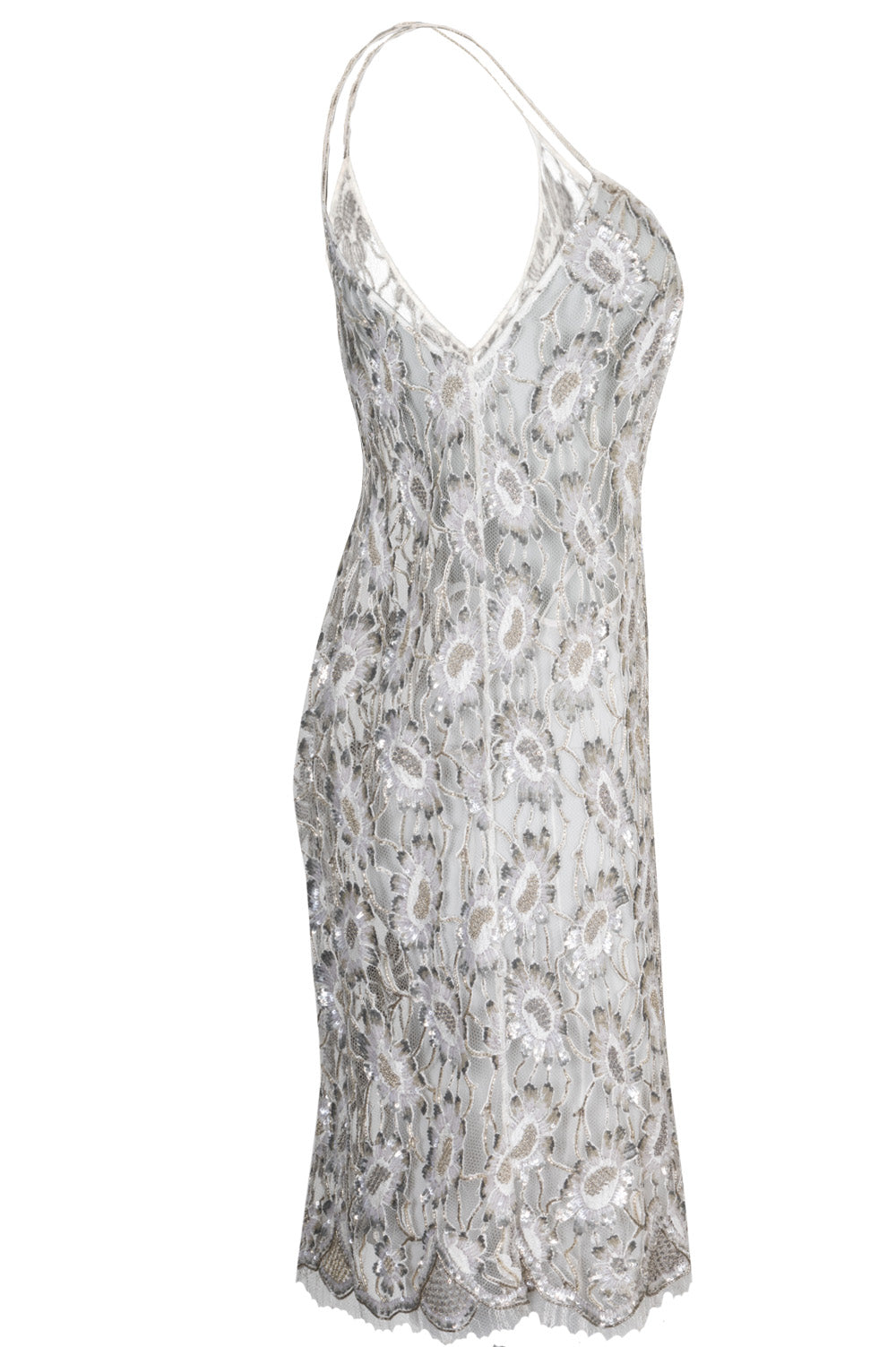 SAINT LAURENT Dress Flower Sequin REAWAKE SAINT LAURENT Dress Flower Sequin REAWAKE