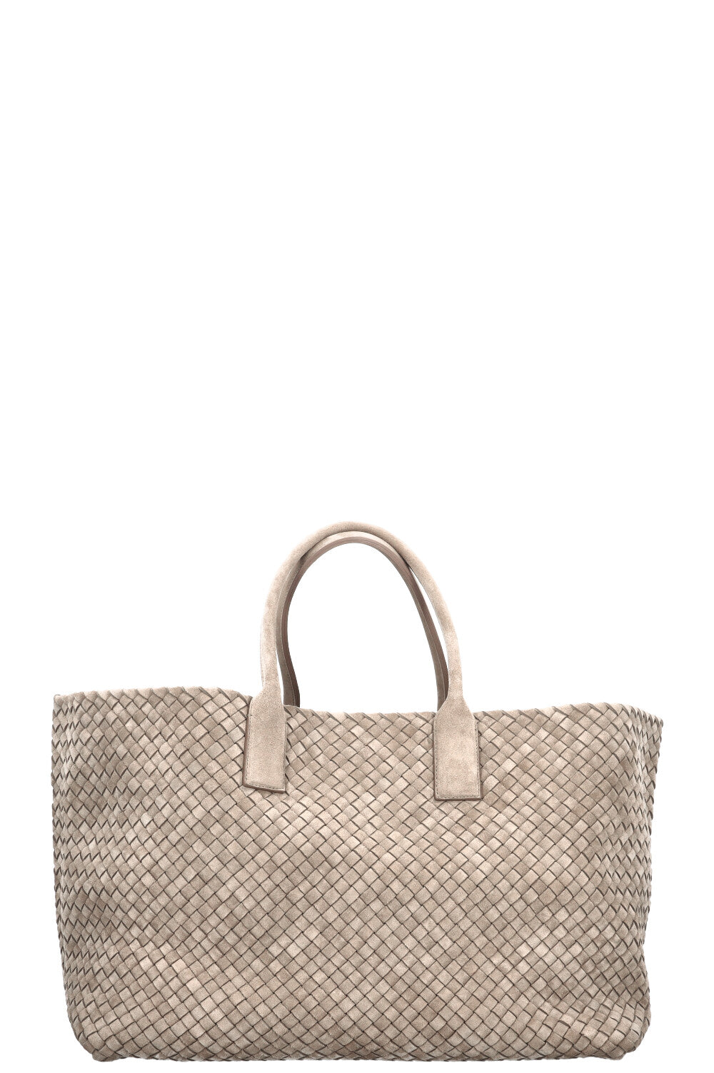 BOTTEGA VENETA Large Cabat Tote Suede Sage