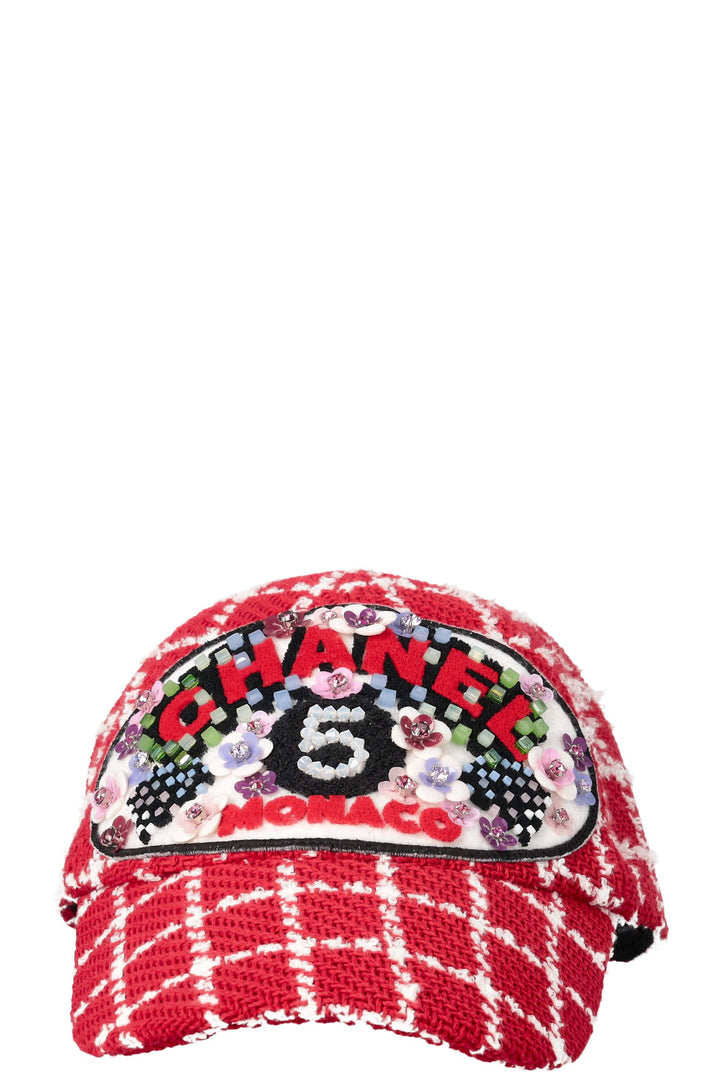 CHANEL Monaco Knit Cap Red