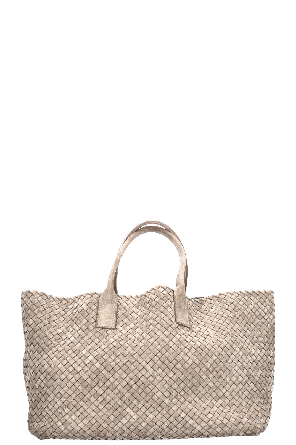 BOTTEGA VENETA Large Cabat Tote Suede Sage