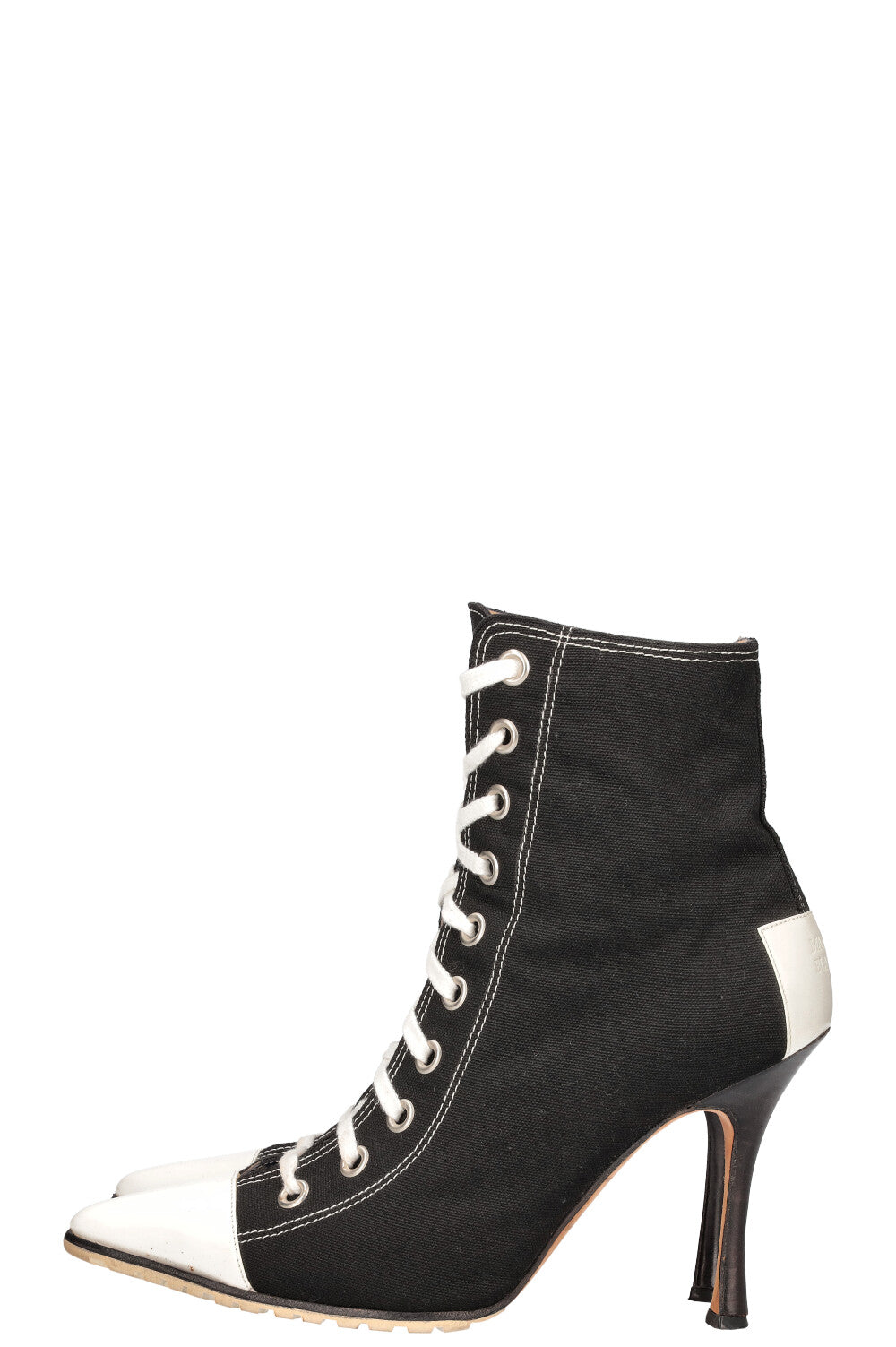 MANOLO BLAHNIK Boots Canvas Black