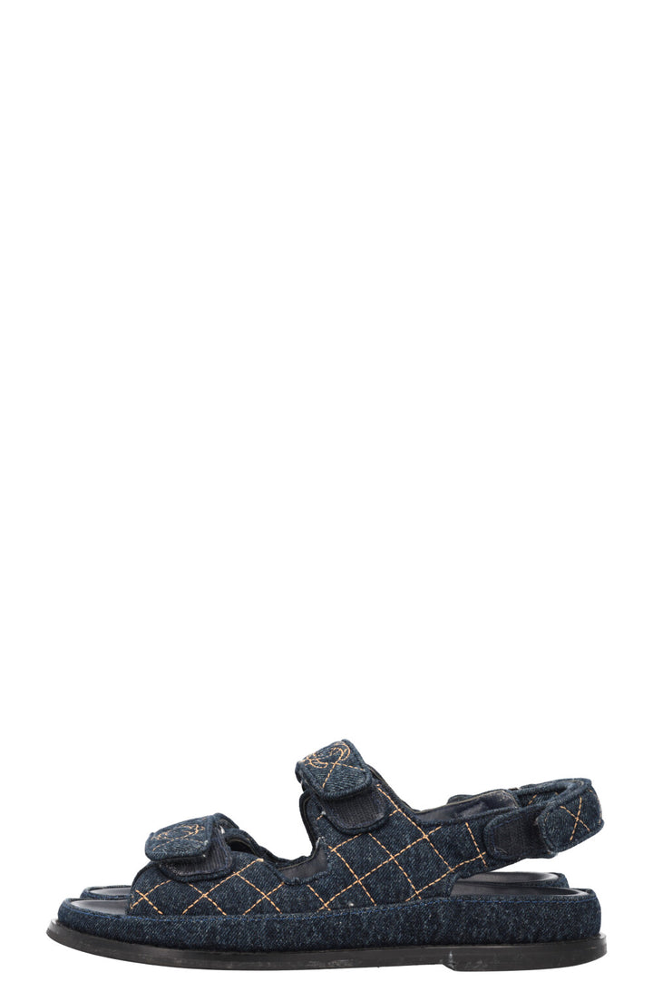 CHANEL Dad Sandals Denim