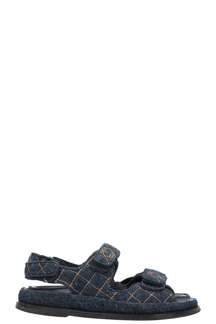 CHANEL Dad Sandals Denim