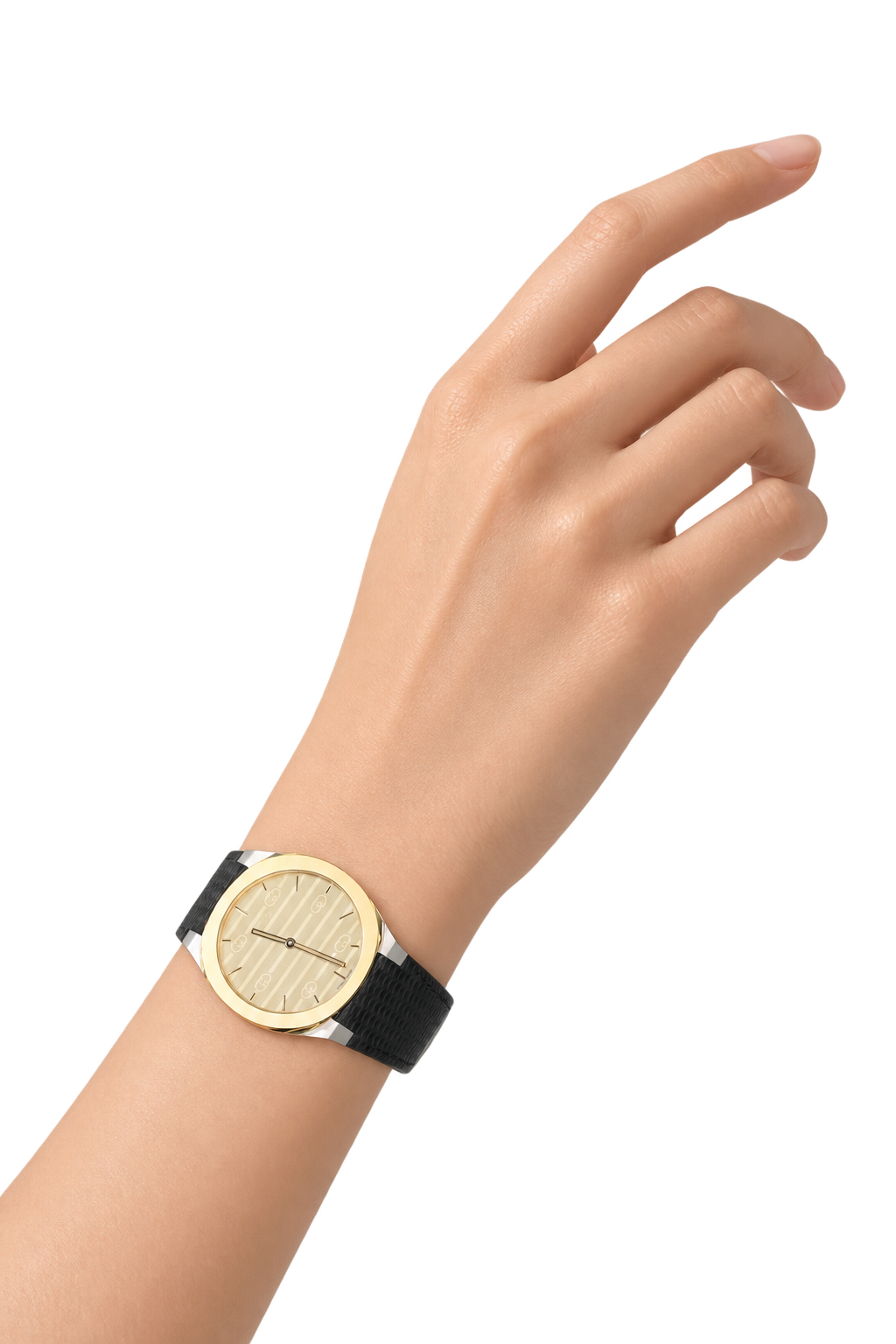 GUCCI 25H Watch 38mm 18K Gold Stainless Steel