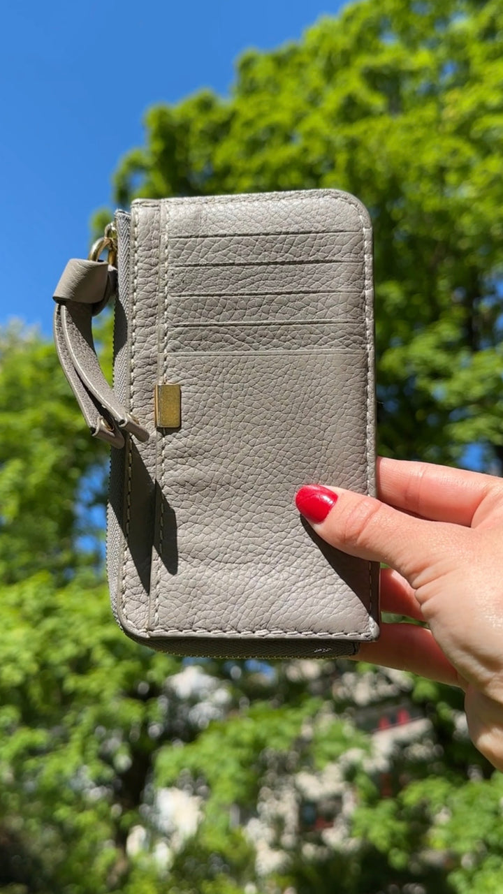 CHLOÉ Marcie Card Holder Grey
