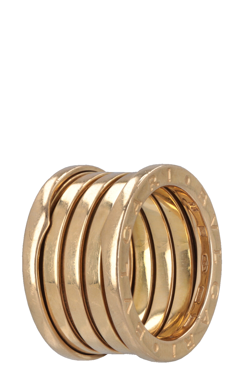BVLGARI B.Zero 4 Band Ring Yellow Gold