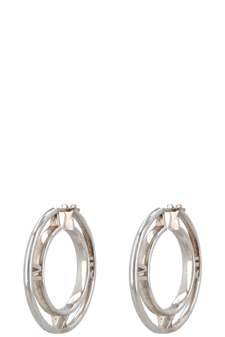 TIFFANY&amp;CO. Atlas Horizontal Bracelet And Earrings Silver