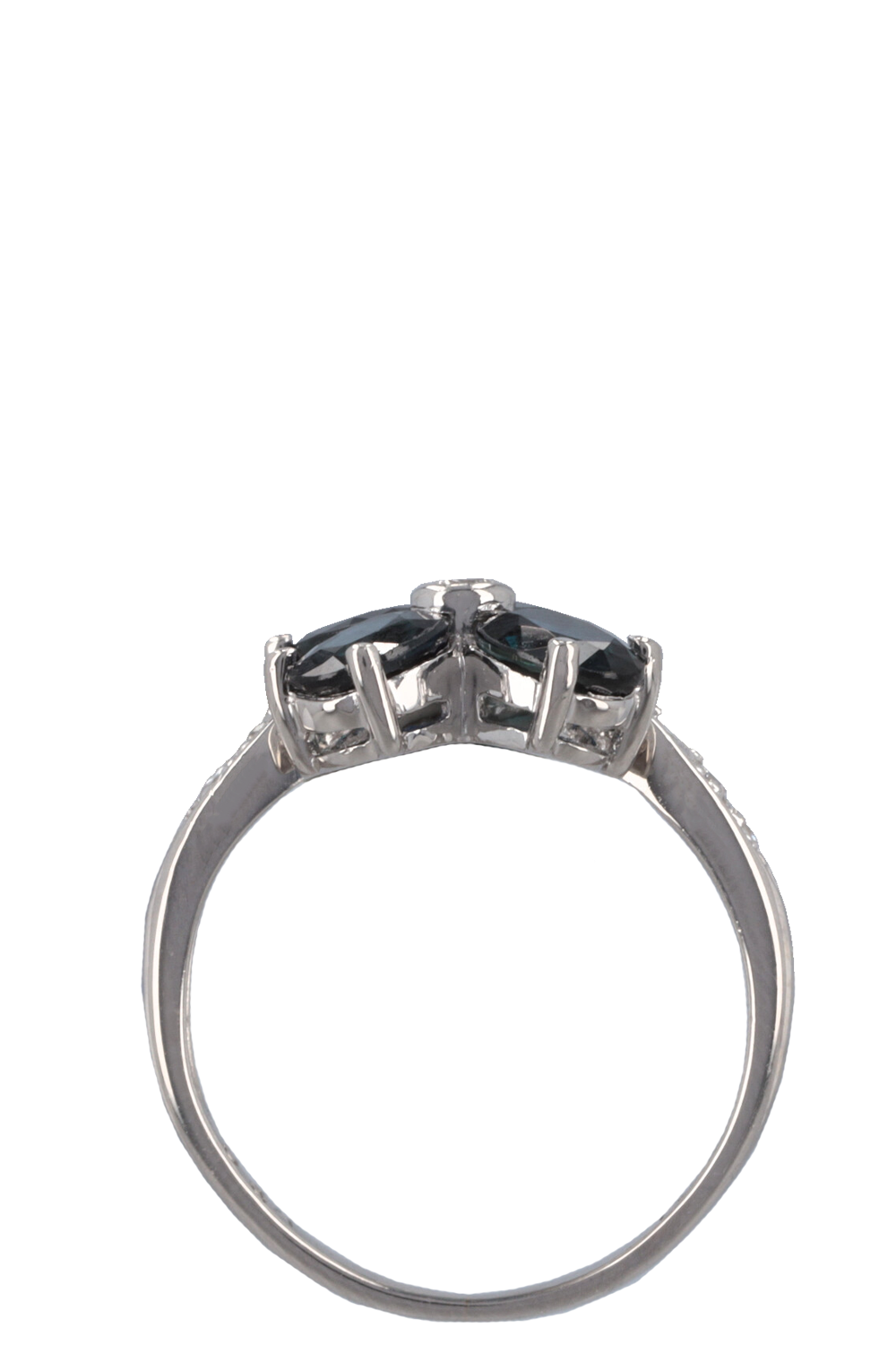 VINTAGE JEWELRY Ring Sapphire Diamond Platin