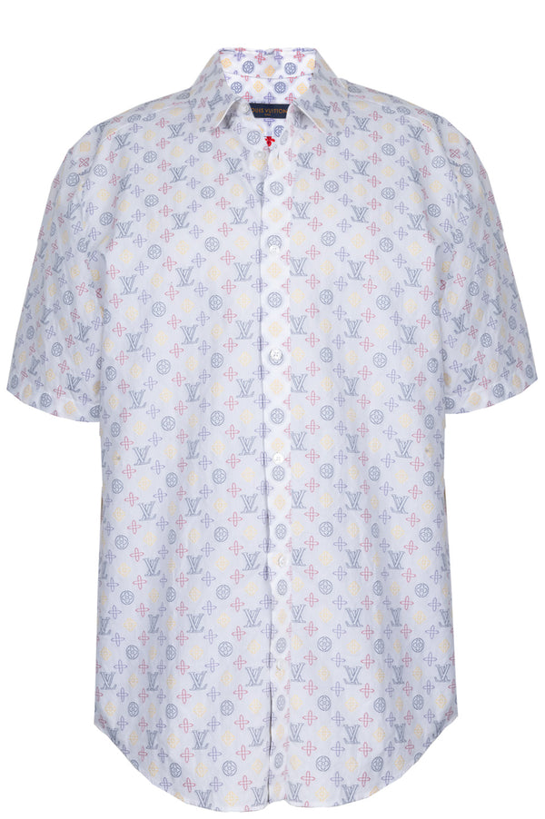 LOUIS VUITTON MNG Short Sleeve Shirt White