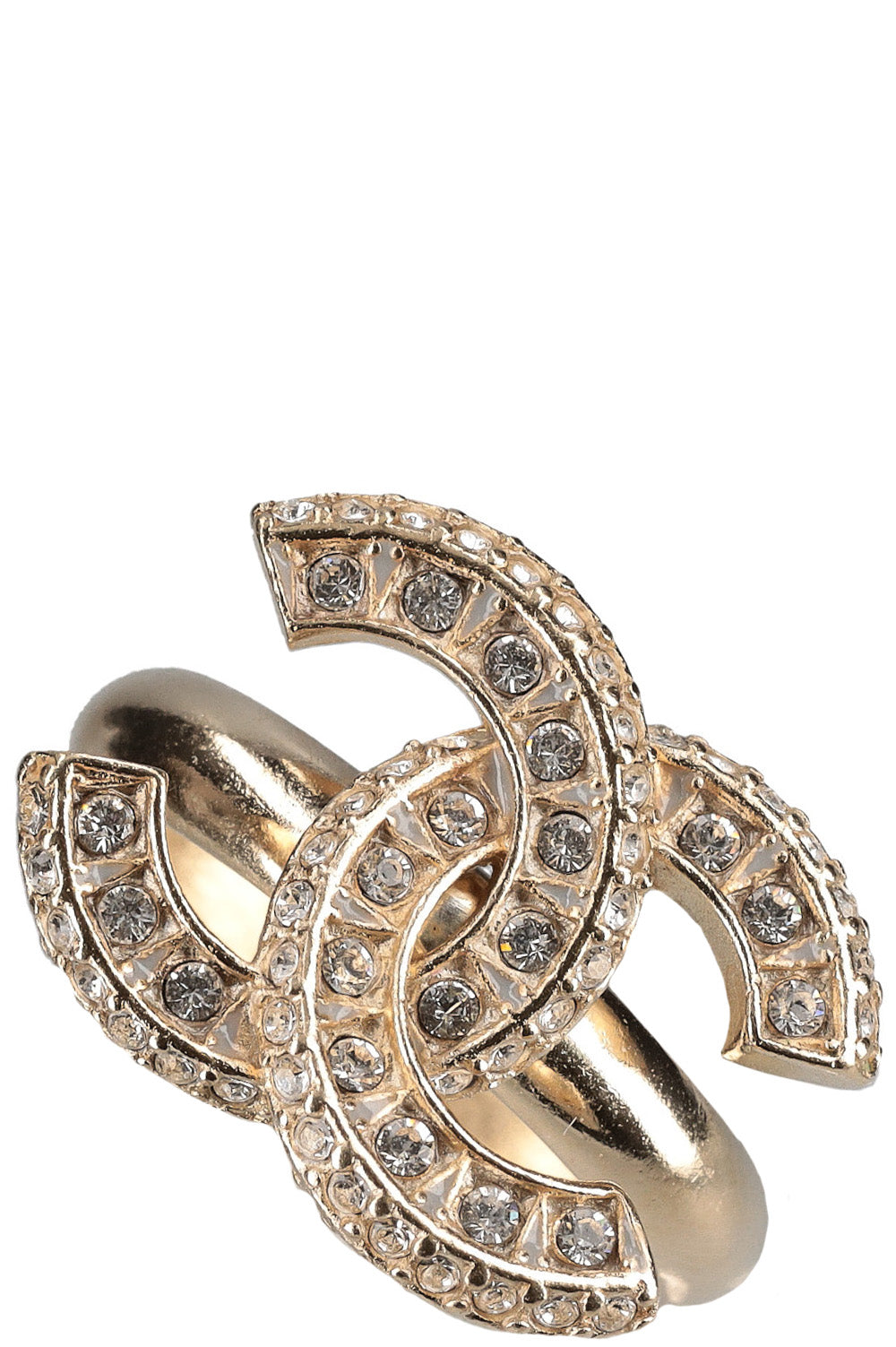 CHANEL Ring CC Rhinestones