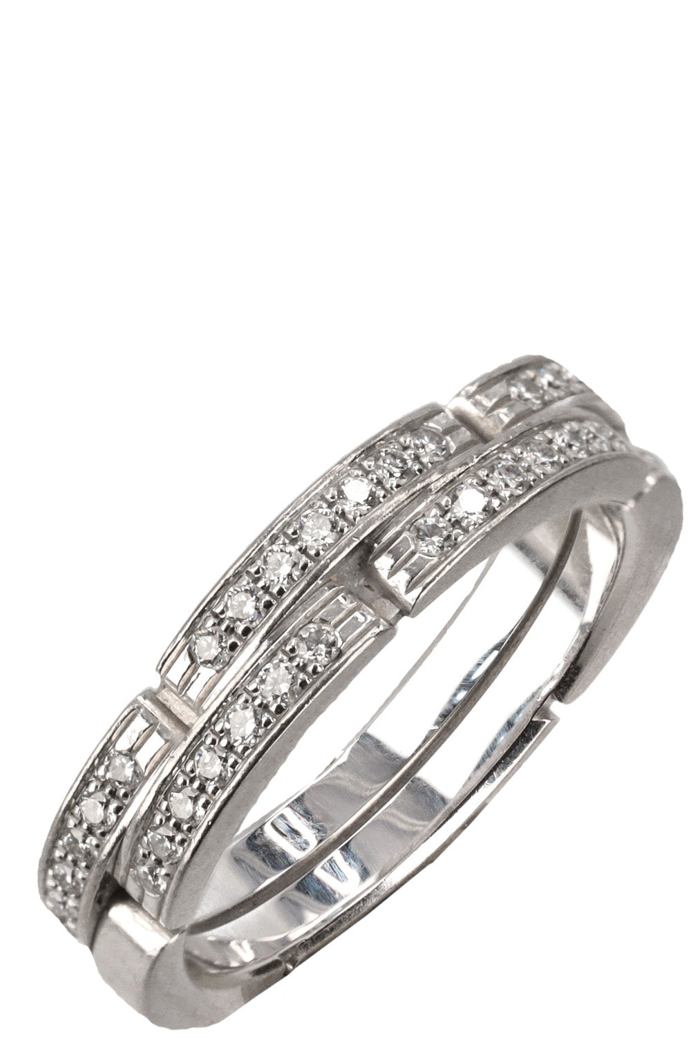 CARTIER Panthere Ring White Gold Diamonds