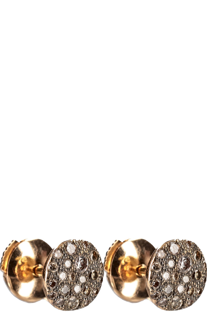 POMELLATO Sabbia Ring & Earrings Rose Gold with Brown Diamonds