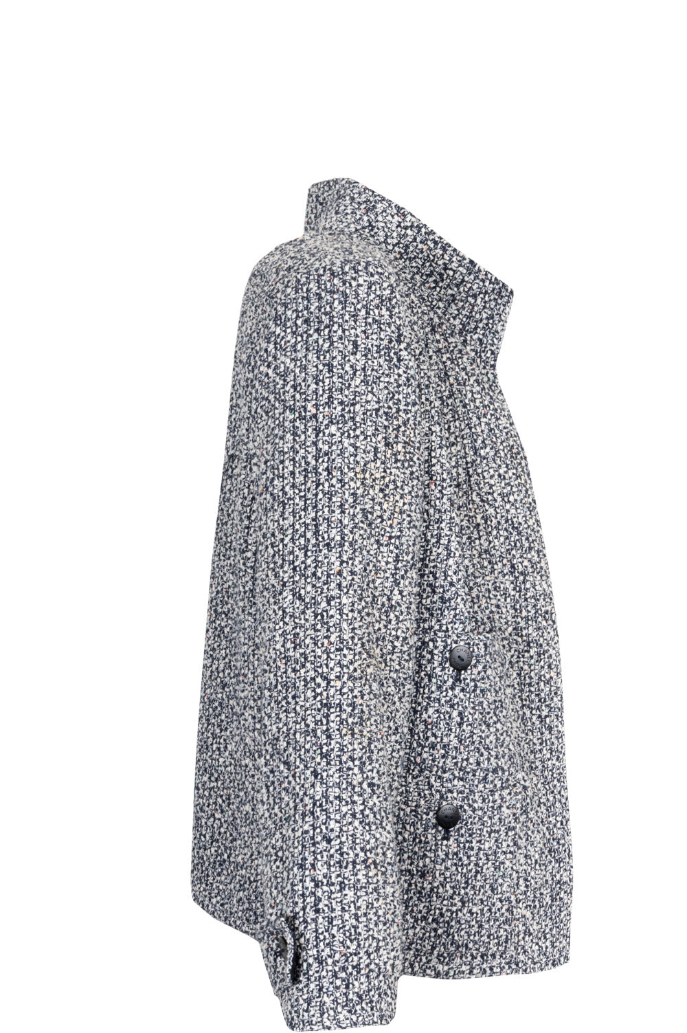 CHANEL Tweed Jacket Blue White
