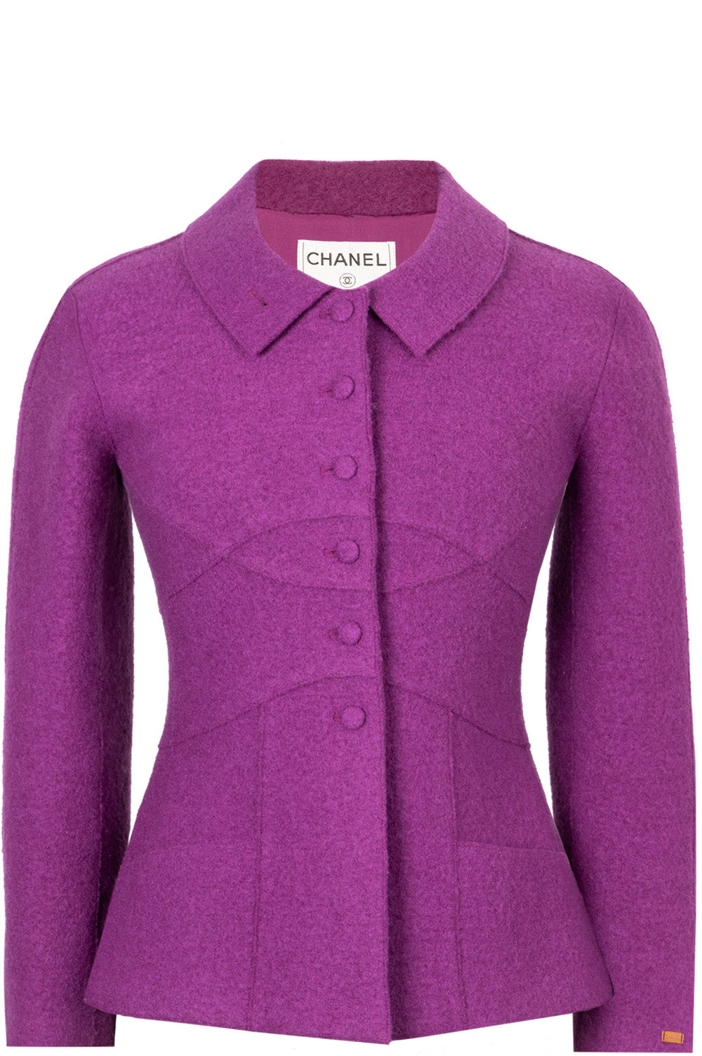 CHANEL 1999 Jacket Purple Wool