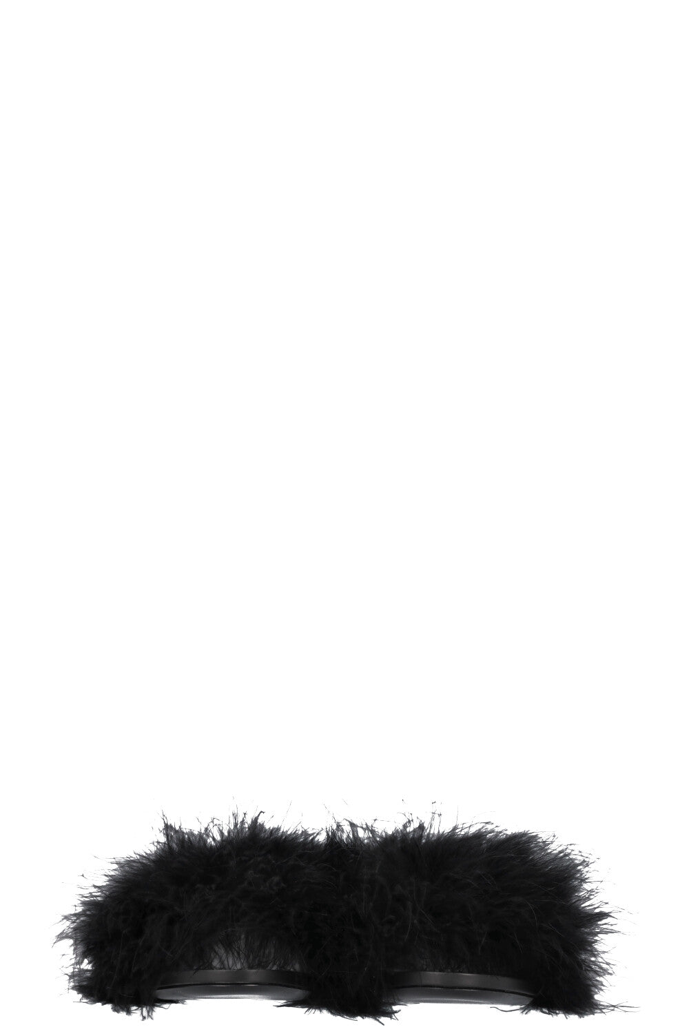 BALENCIAGA Mono Feather Mules Black