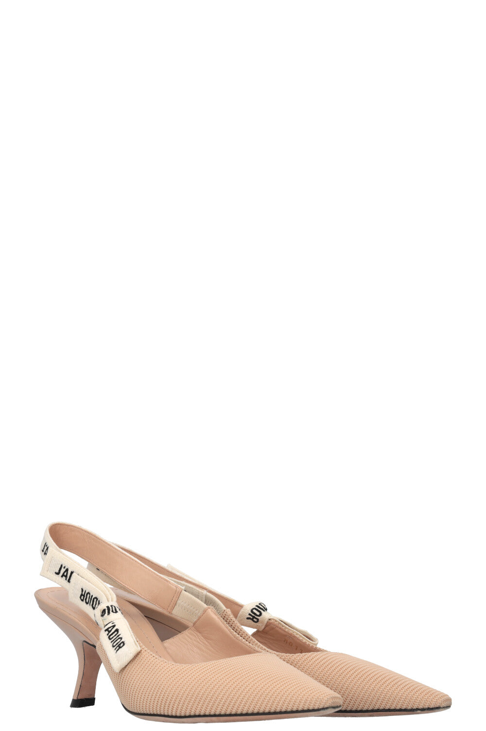 CHRISTIAN DIOR JAdior Slingback Heels Beige