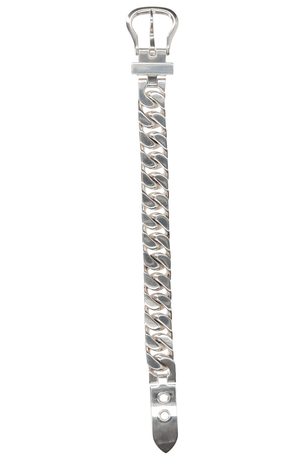 HERMÈS Boucle Sellier Bracelet Silver