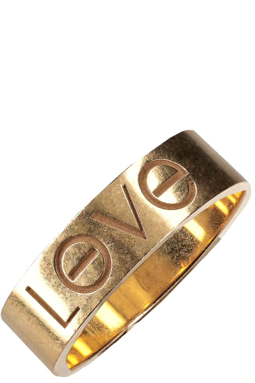 CARTIER Love Engraved Love Ring Yellow Gold
