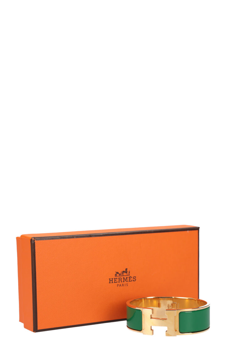 HERMÈS Bracelet Clic Clac H Vert