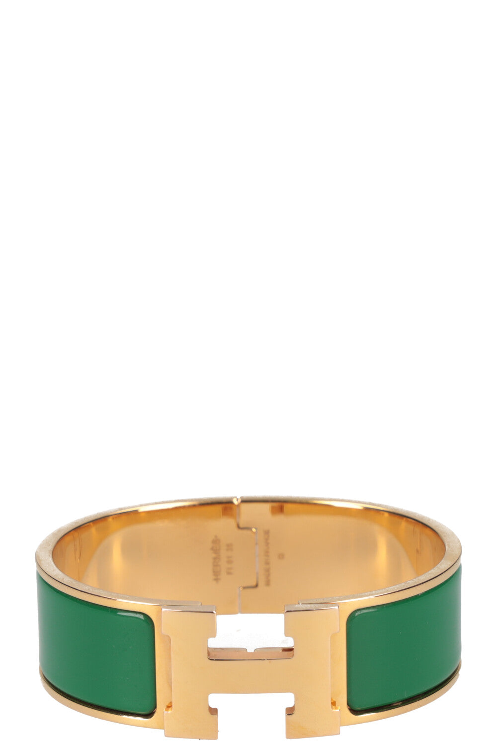 HERMÈS Clic Clac H Bracelet Green