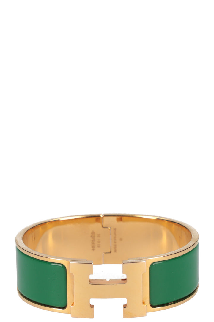 HERMÈS Bracelet Clic Clac H Vert