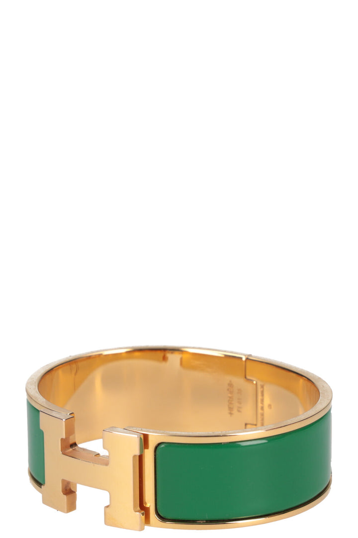 HERMÈS Bracelet Clic Clac H Vert