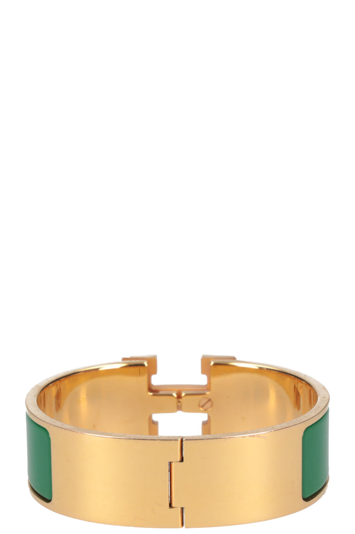 HERMÈS Clic Clac H Bracelet Green