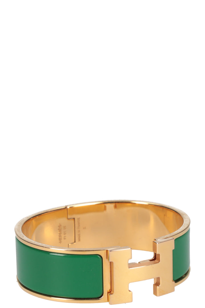 HERMÈS Bracelet Clic Clac H Vert