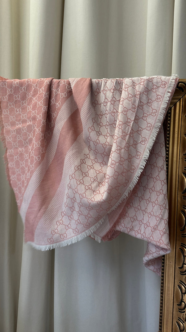 GUCCI Supreme GG Scarf Pink