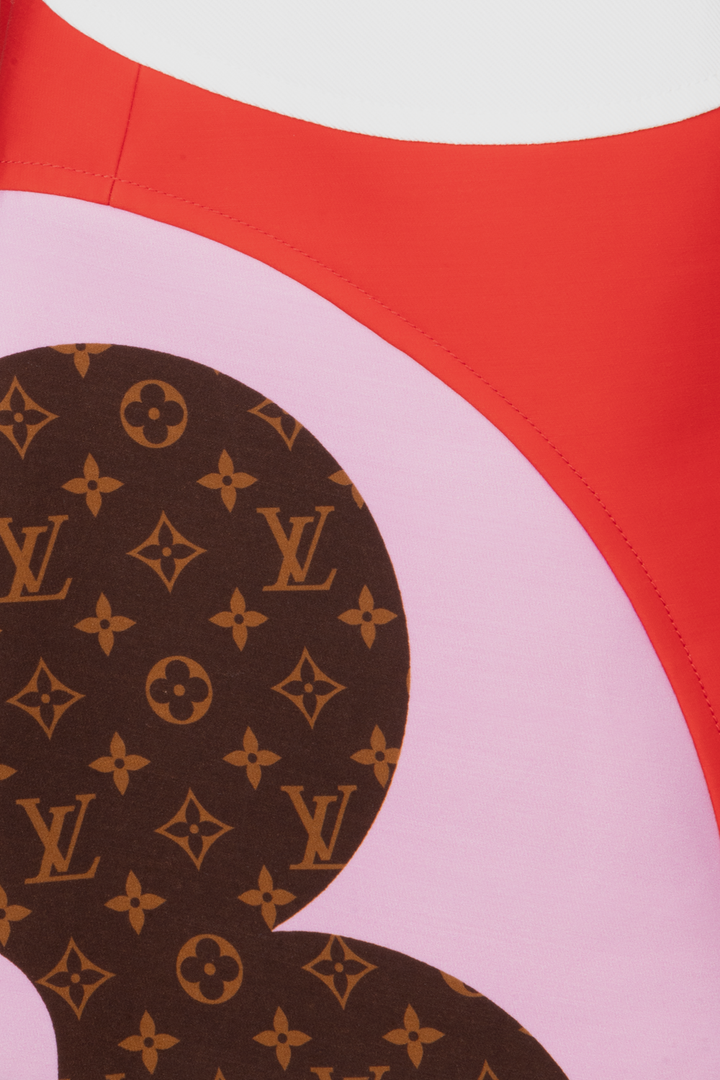LOUIS VUITTON Blossom Wrap Skirt Red