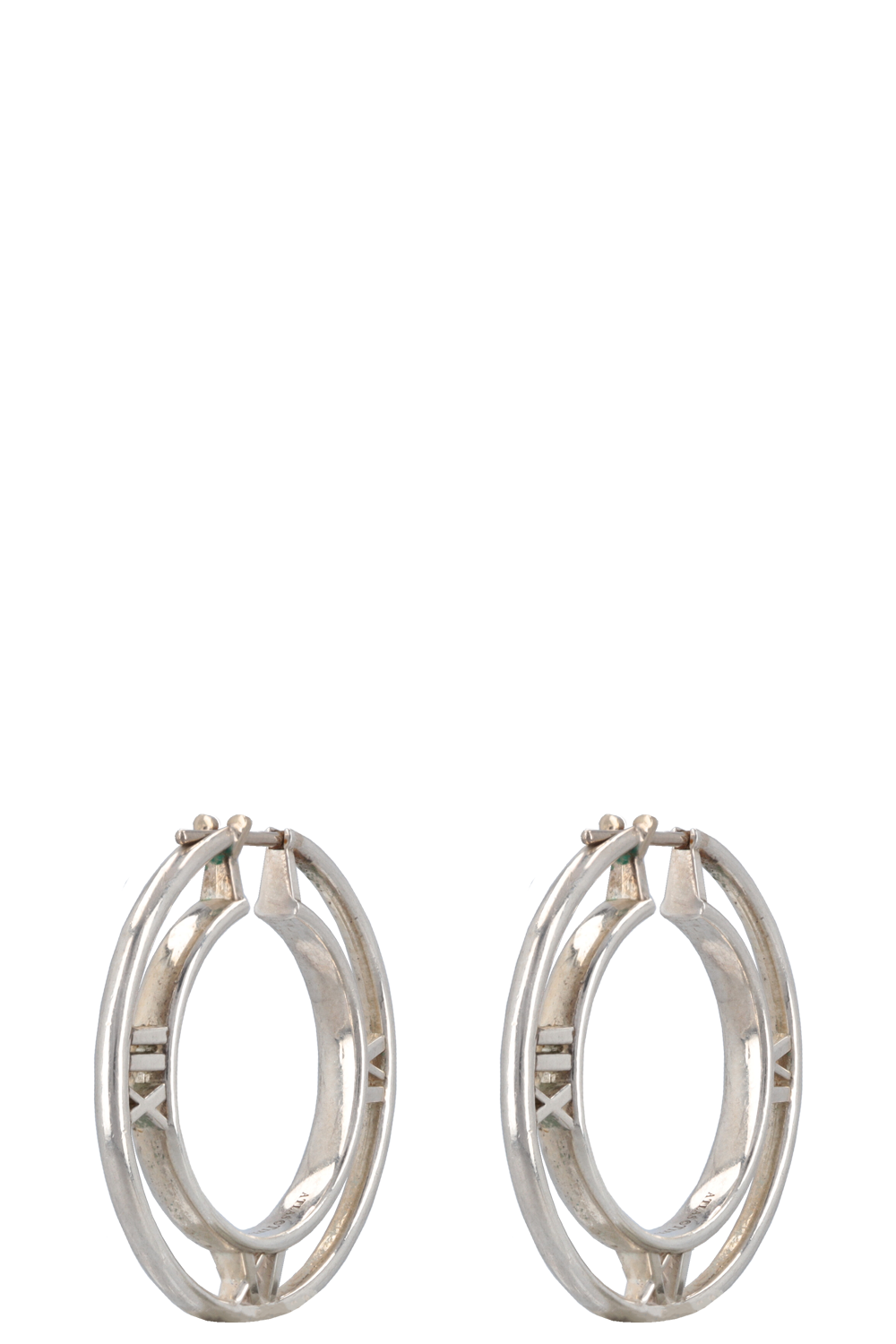 TIFFANY&amp;CO. Atlas Horizontal Bracelet And Earrings Silver