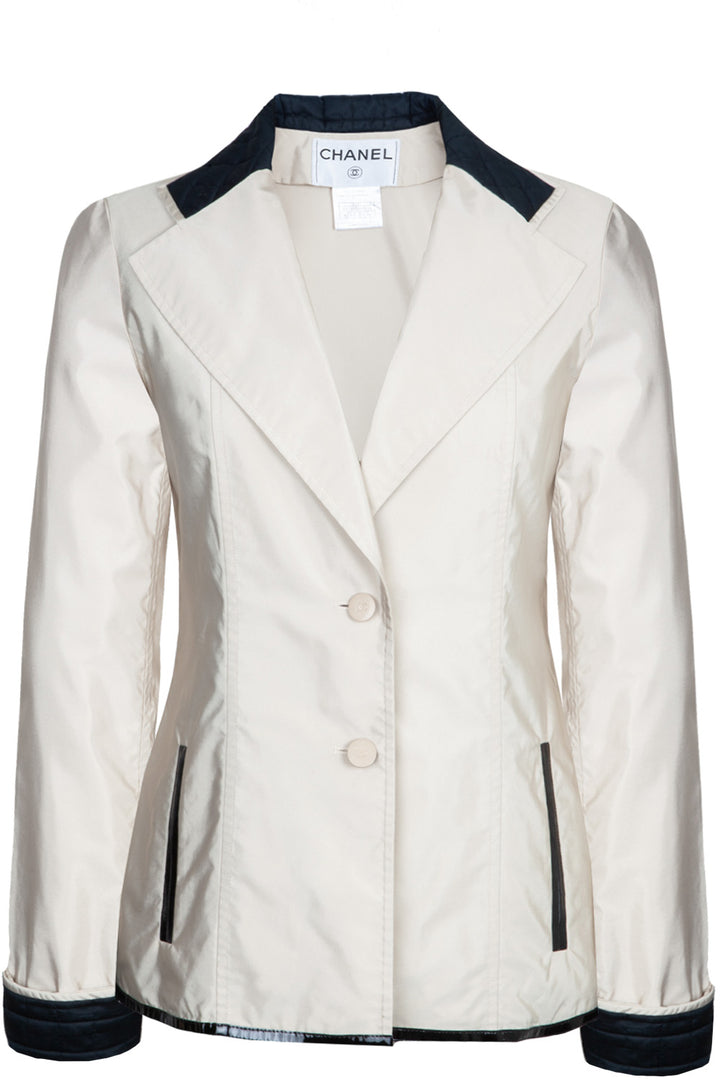 CHANEL Jacket Nylon Beige 00