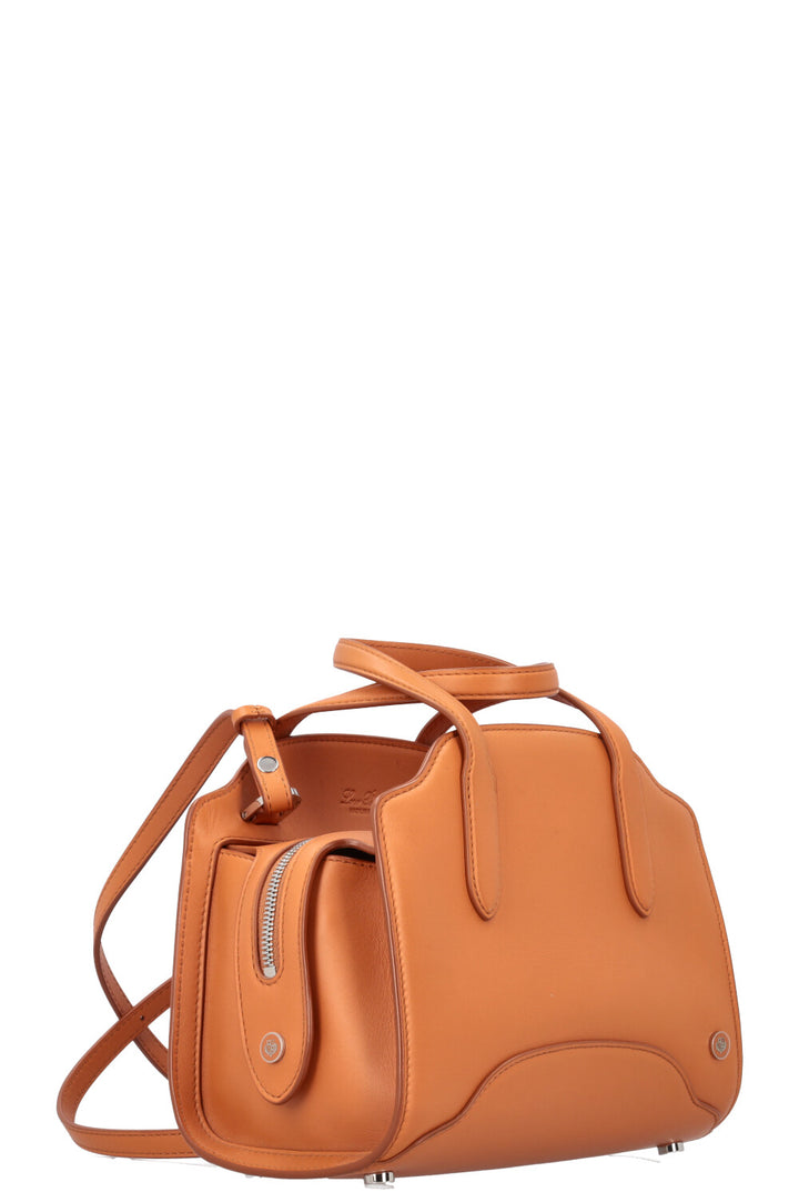 LORO PIANA Sesia Crossbody Bag Micro Orange